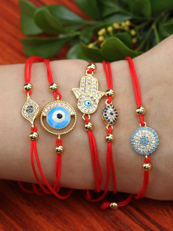 Turkish Eye Bracelet Adjustable Red String